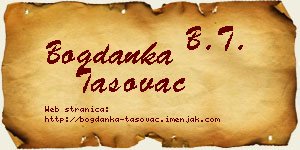 Bogdanka Tasovac vizit kartica
